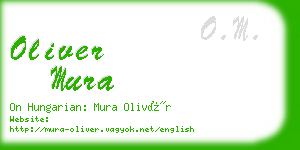 oliver mura business card